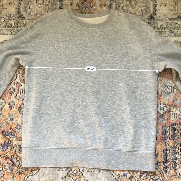 New without tag Super Soft Plain Grey Crew Neck Sweatshirt - Picture 3 of 3